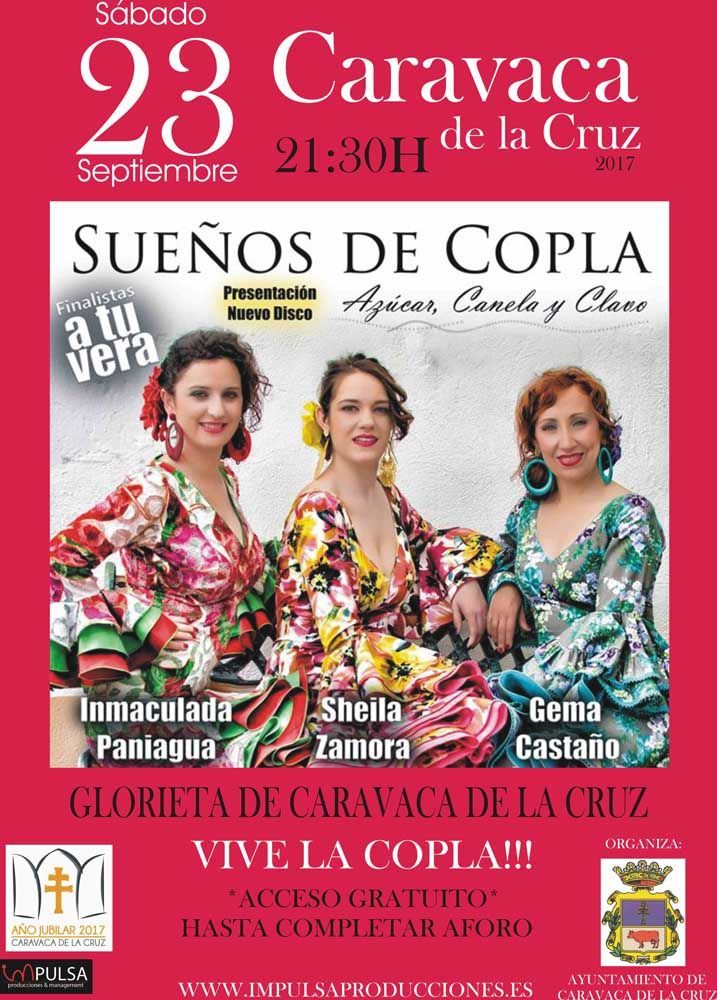 "Sueños de Coplas" in Caravaca de la Cruz next Saturday 23 September