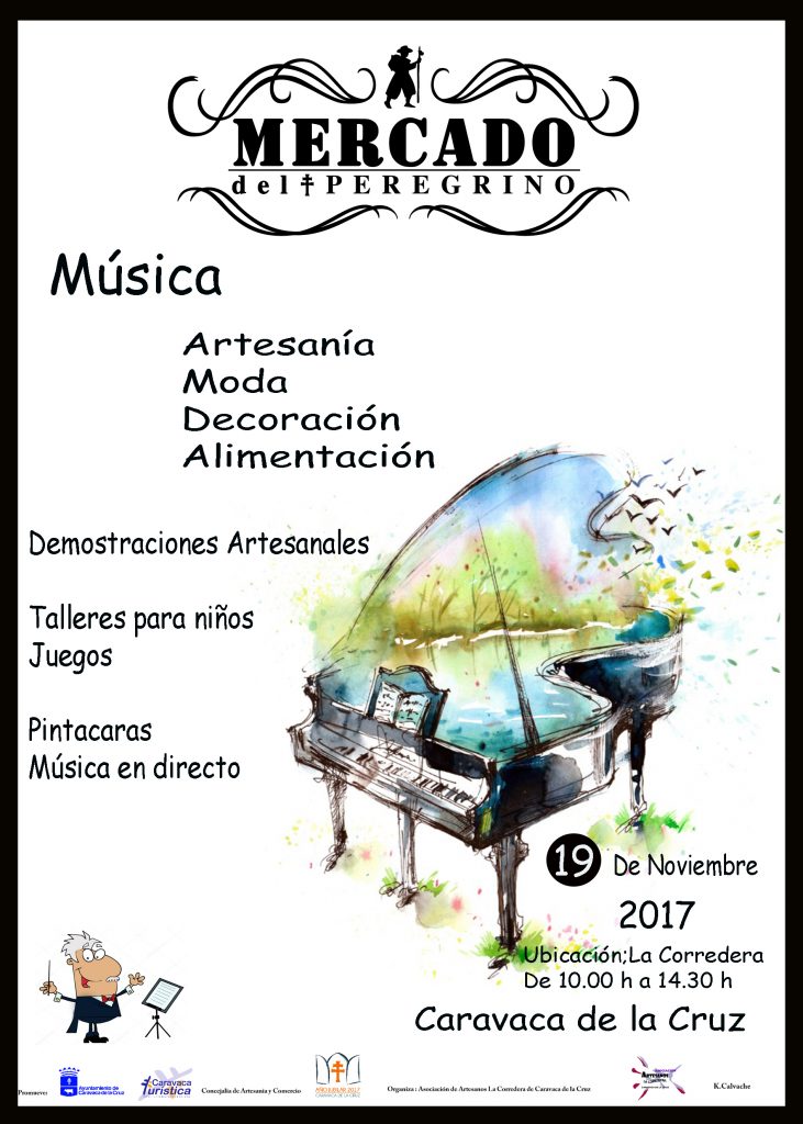 Cartel del Mercado del Peregrino de Caravaca del día 19 de noviembre de 2017.