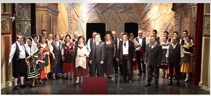Un momento de la actuación de la Compañía Lírica 'Emilio Thuiller'.