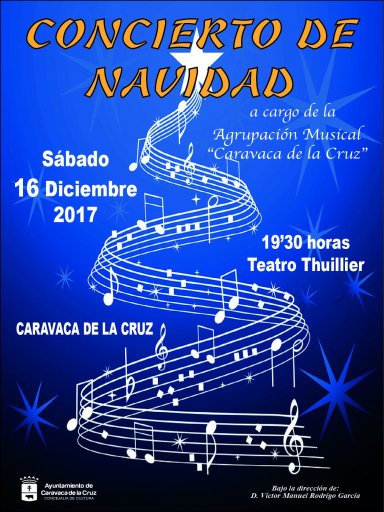 Cartel del Concierto de Navidad en Caravaca.