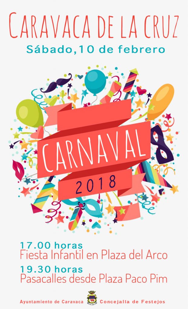 Cartel del Carnaval de Caravaca de 2018.