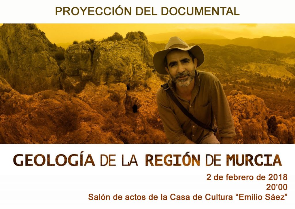 Cartel del documental 'Geología de la Región de Murcia'.