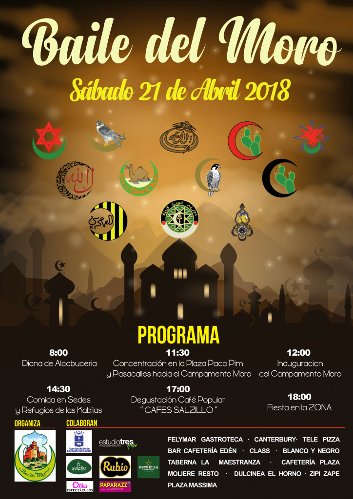 Cartel del Baile del Moro de Caravaca del 2018.