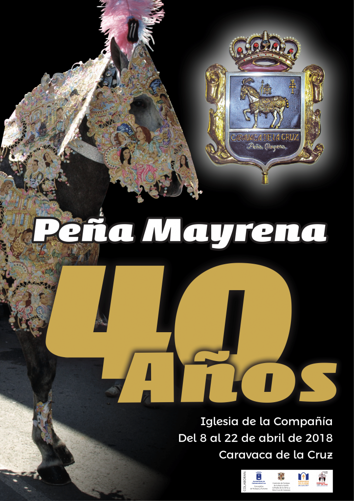 Cartel del 40 aniversario de la Peña Mayrena en 2018.