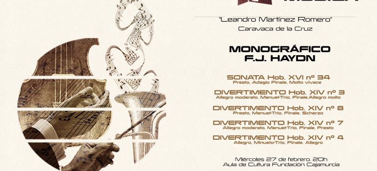 Concierto monográfico F. J. Haydn del Conservatorio de Música Leandro Martínez Romero de Caravaca de la Cruz