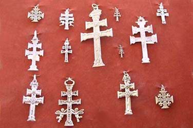 The social tradition of offering Caravaca Crosses