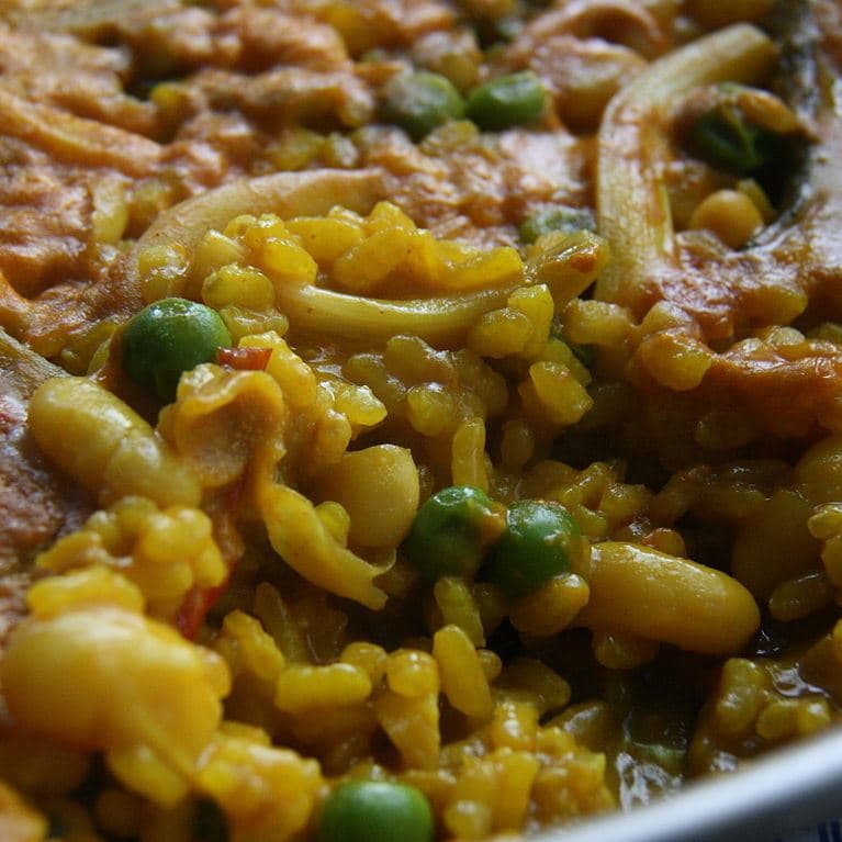 Empedrao - Arroz con bacalao y alubias blancas